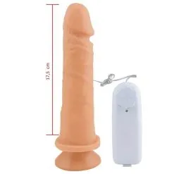 Prótese com Ventosa e Vibro 18 x 4,4 Cm Sexy Fantasy PV022