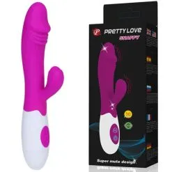Vibrador Pretty Love Snappy 30 Vibrações Com Estimulador de Clitóris